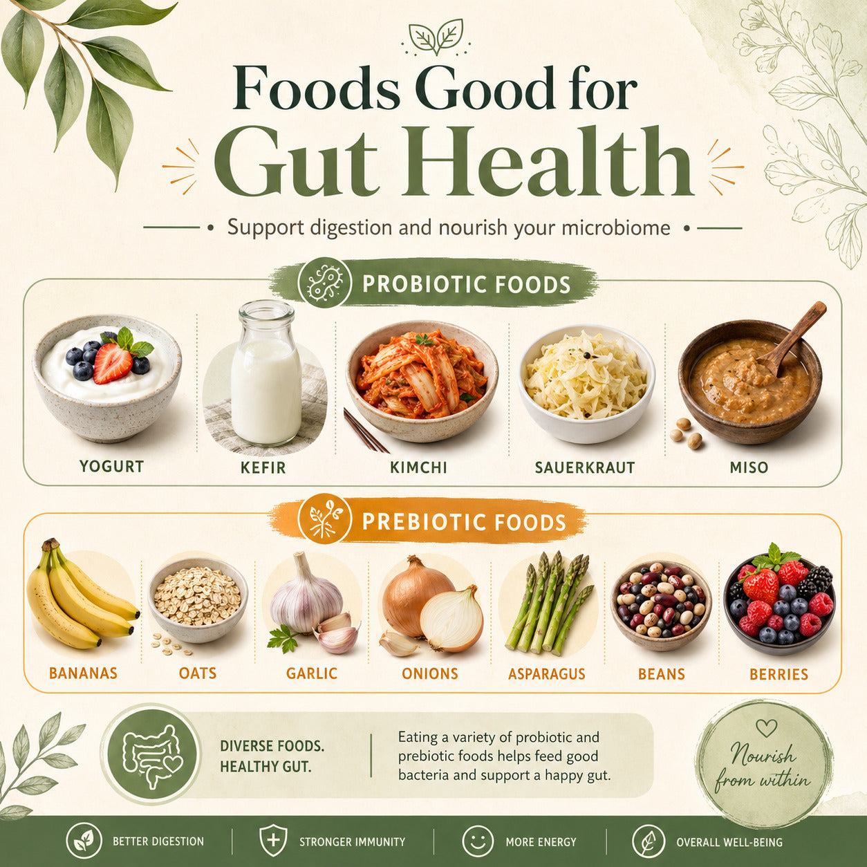 Foods Good for Gut Health: A Practical Guide to Better Digestion
