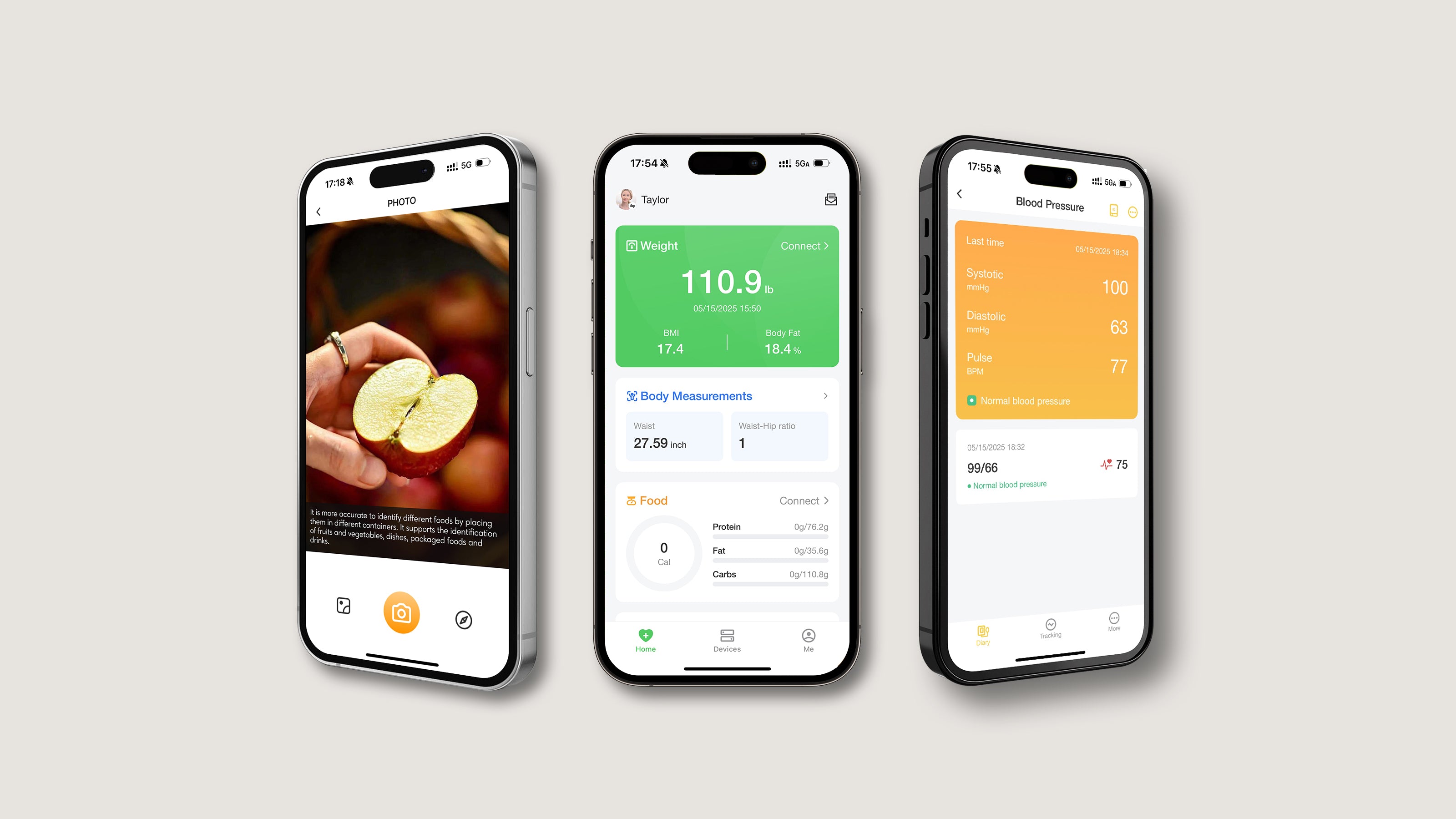 Screenshot of Arboleaf app interface showing features