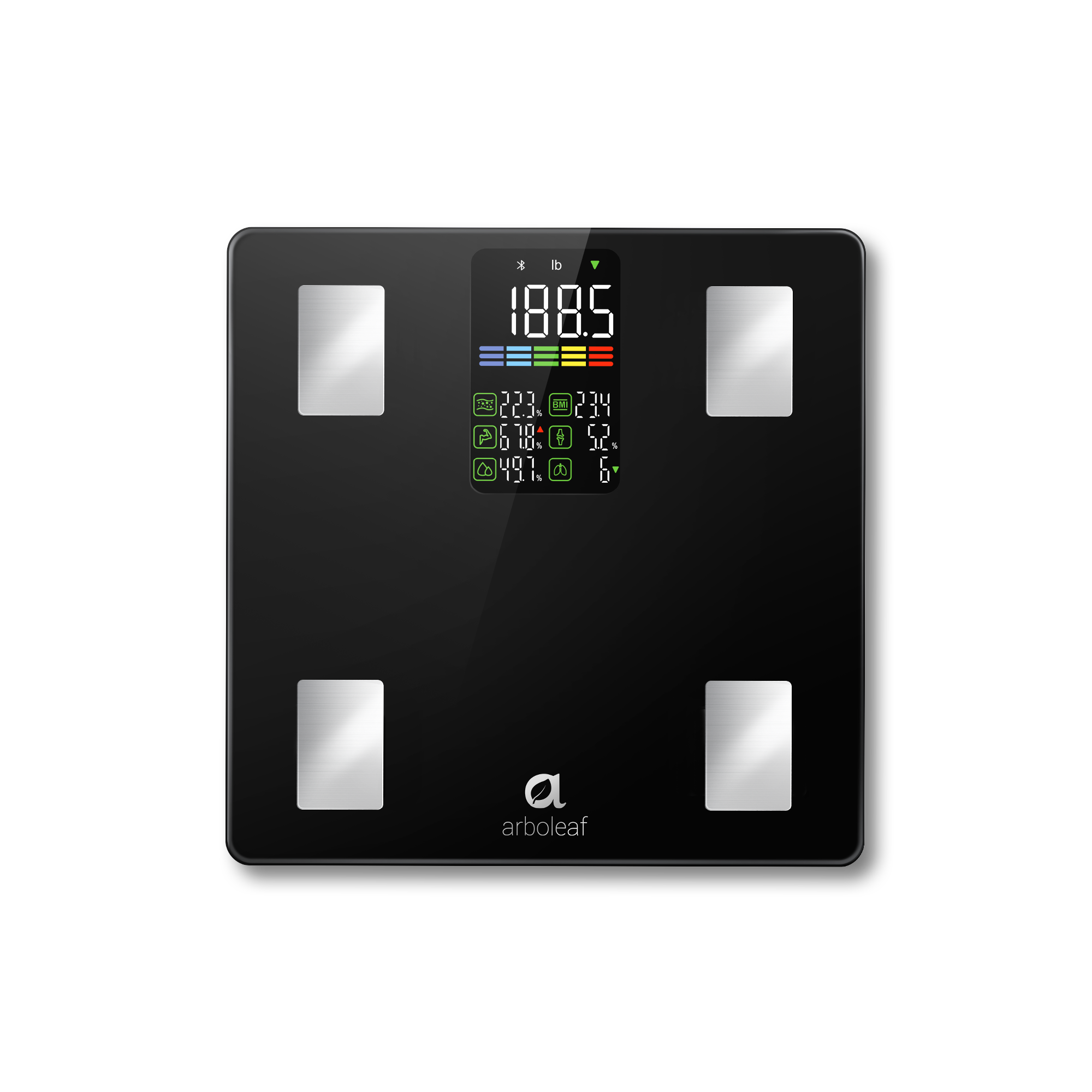 Arboleaf Smart Body Fat Scale CS20W LED, 14 Metrics, 500lb Capacity Arboleaf Smart Body Fat Scale CS20W LED, 14 Metrics, 500lb Capacity