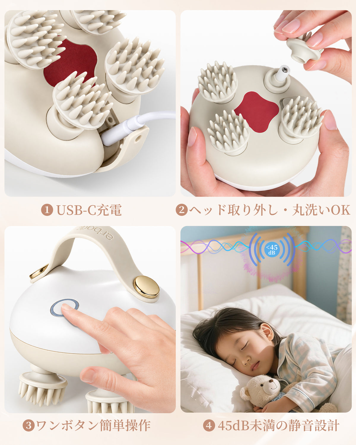 Arboleaf CM11B White USB-C充電とお手入れ