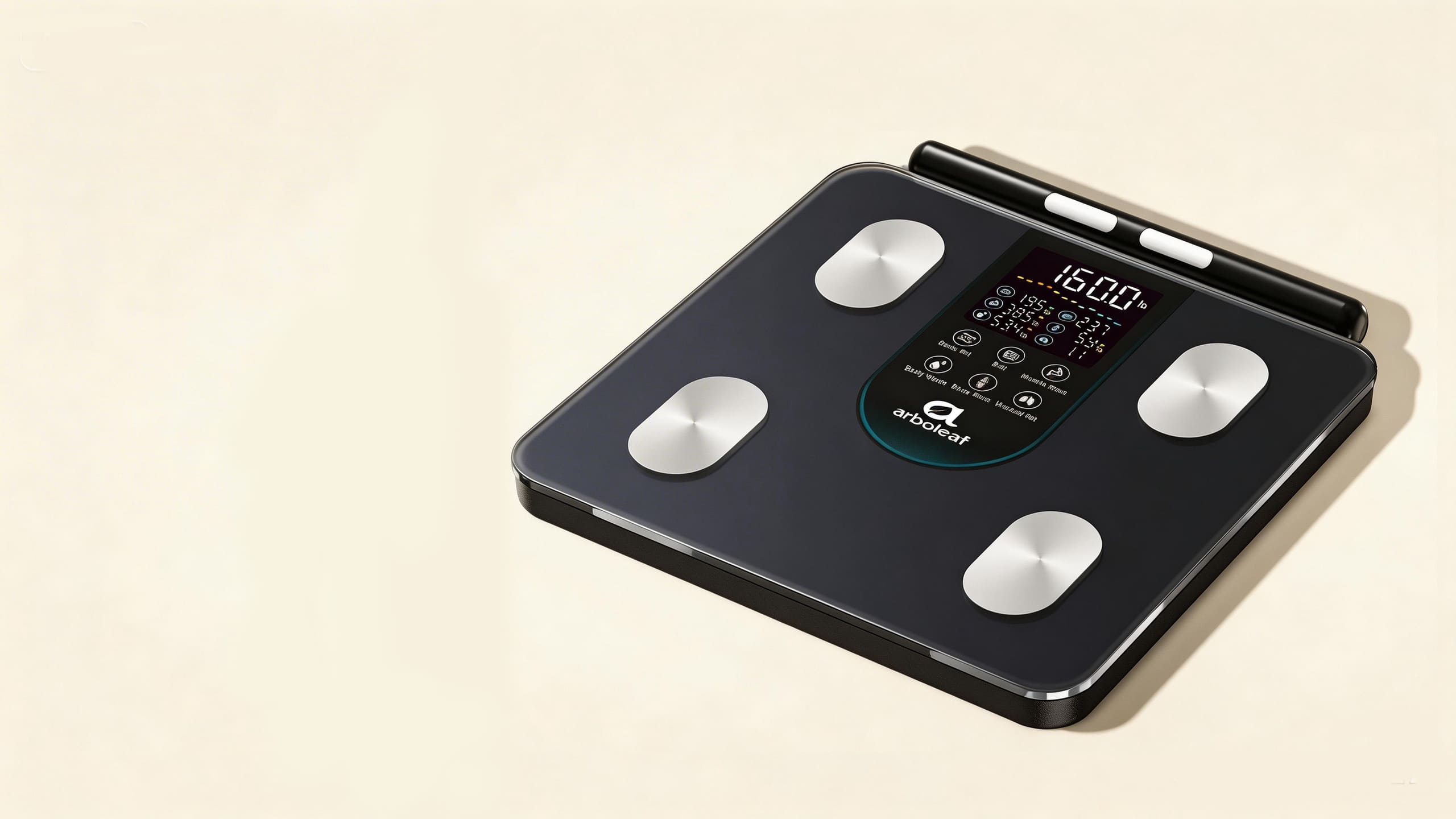 Arboleaf smart body fat scale placed on the floor