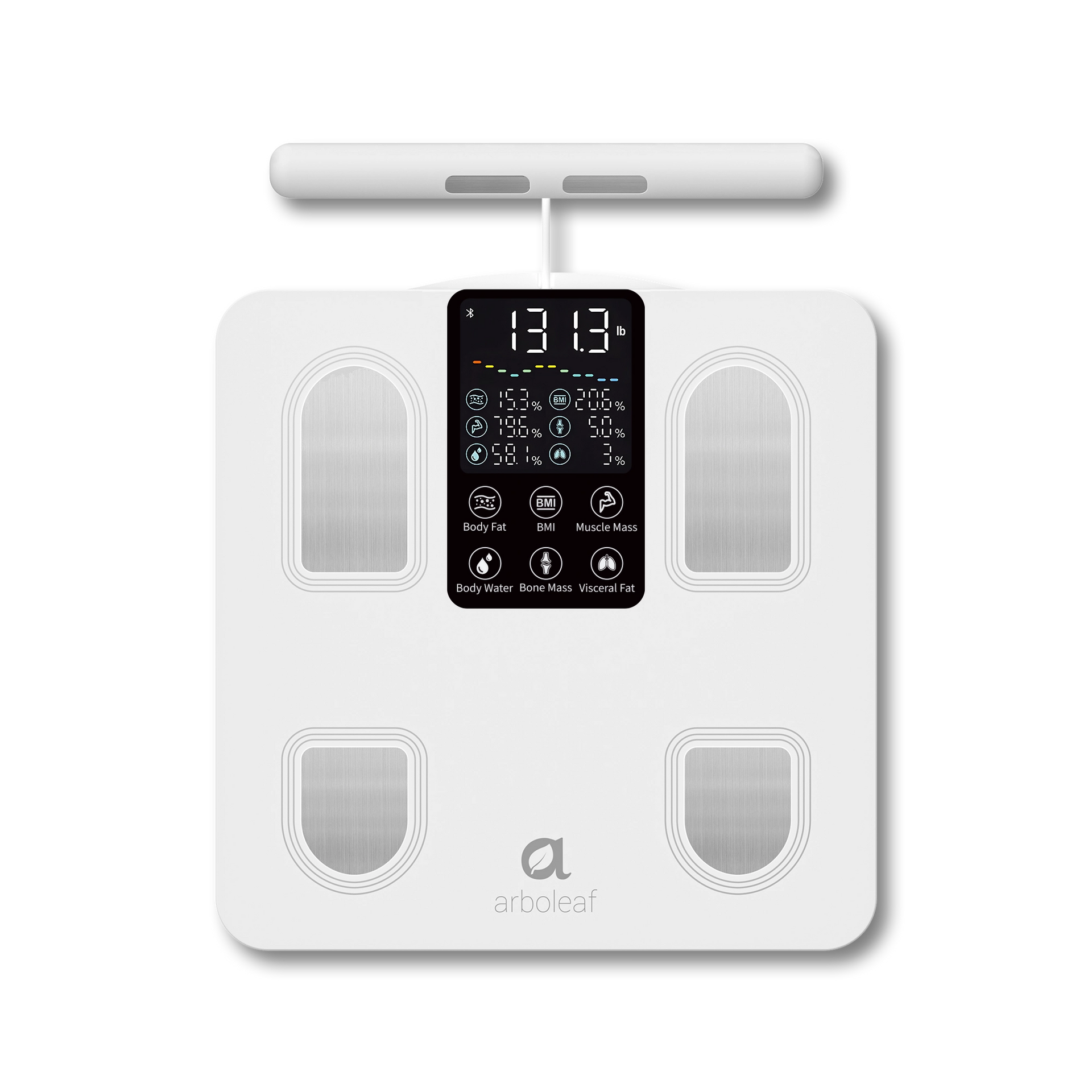 Arboleaf CS10E Smart Body Fat Scale with 50 Metrics & App