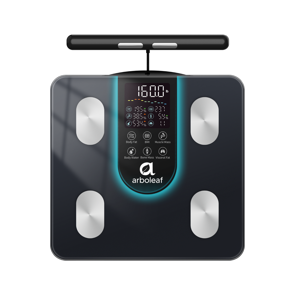 Arboleaf CS10K Smart Scale, BMI, Body Fat & Muscle,50+Metrics in app